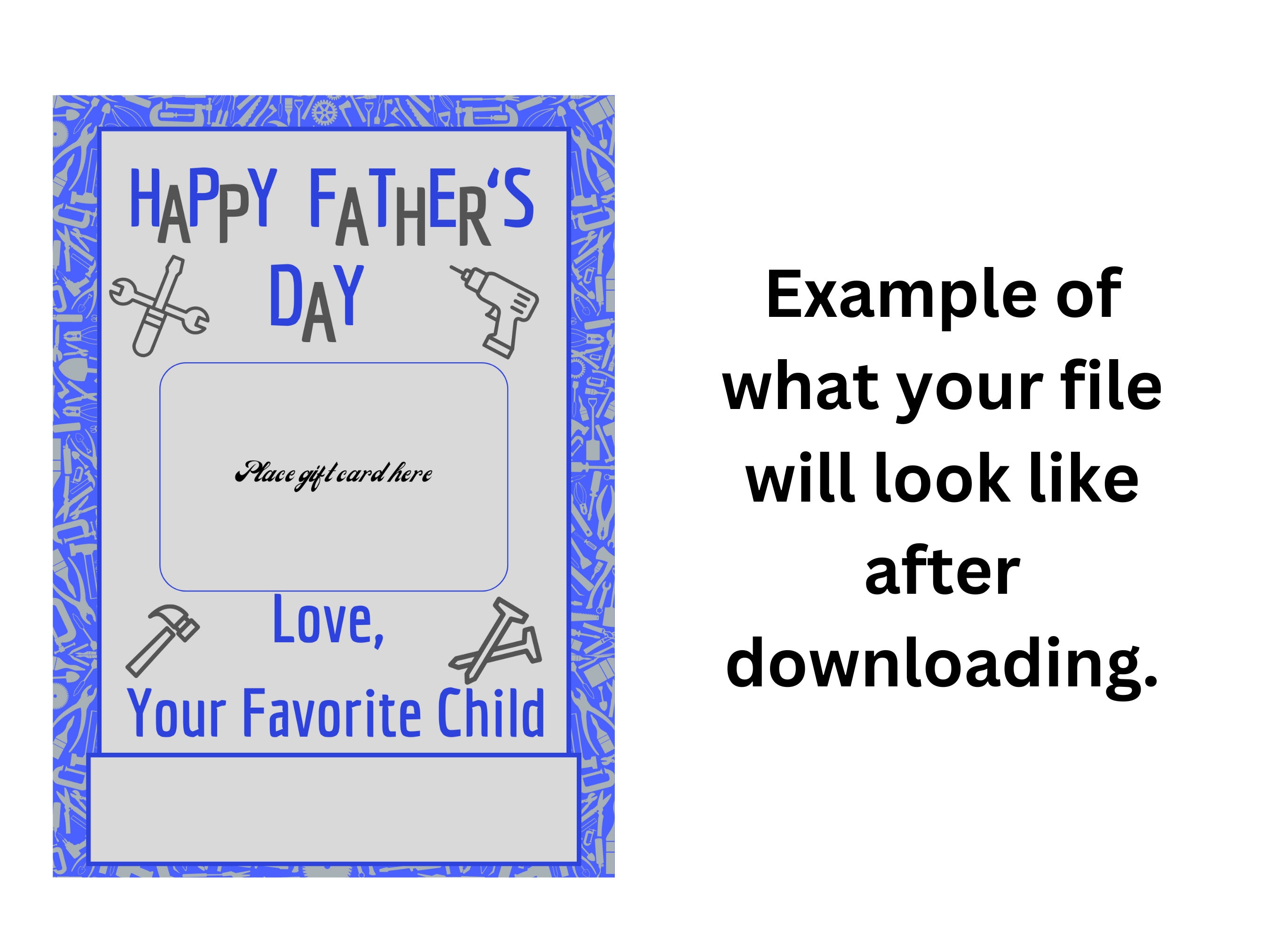 PRINTABLE Gift Card Holder, Father's Day, Lowes Gift Card, Dad Gift ...