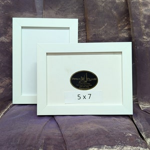 5 x 7 White Frame