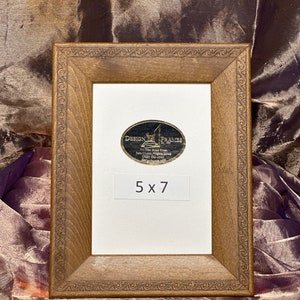5 x 7 Walnut with Embossed Celtic Design Photo Frame