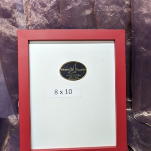 8x10 Red Frame