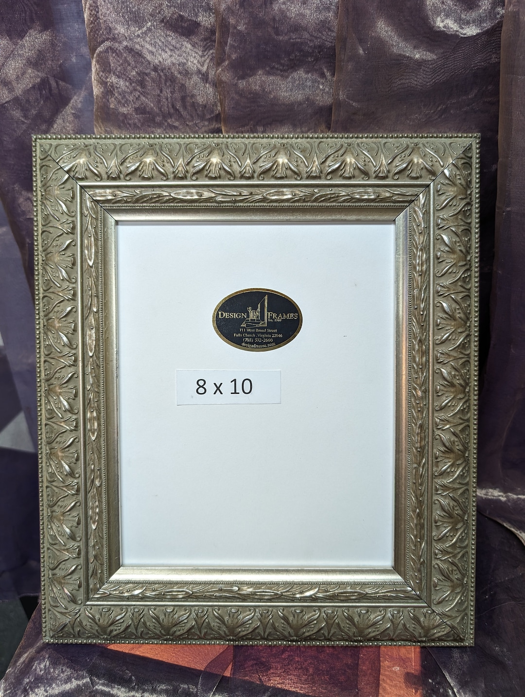 8 X 10 Ornate Silver Frame - Etsy