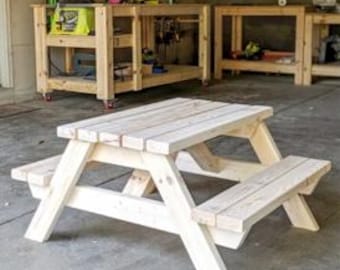 Preschool Picnic Table For Kids Build Plans Step By Step Easy Instructions / Toddler Picnic Table