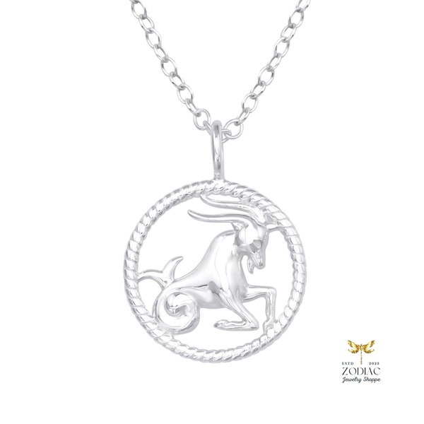 Capricorn Zodiac Charm Necklace