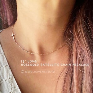 Sideways Cross choker, Sideways cross necklace gold, Silver cross necklace, Baptism, Graduation, Minimalist jewelry, Birthday Gift for her