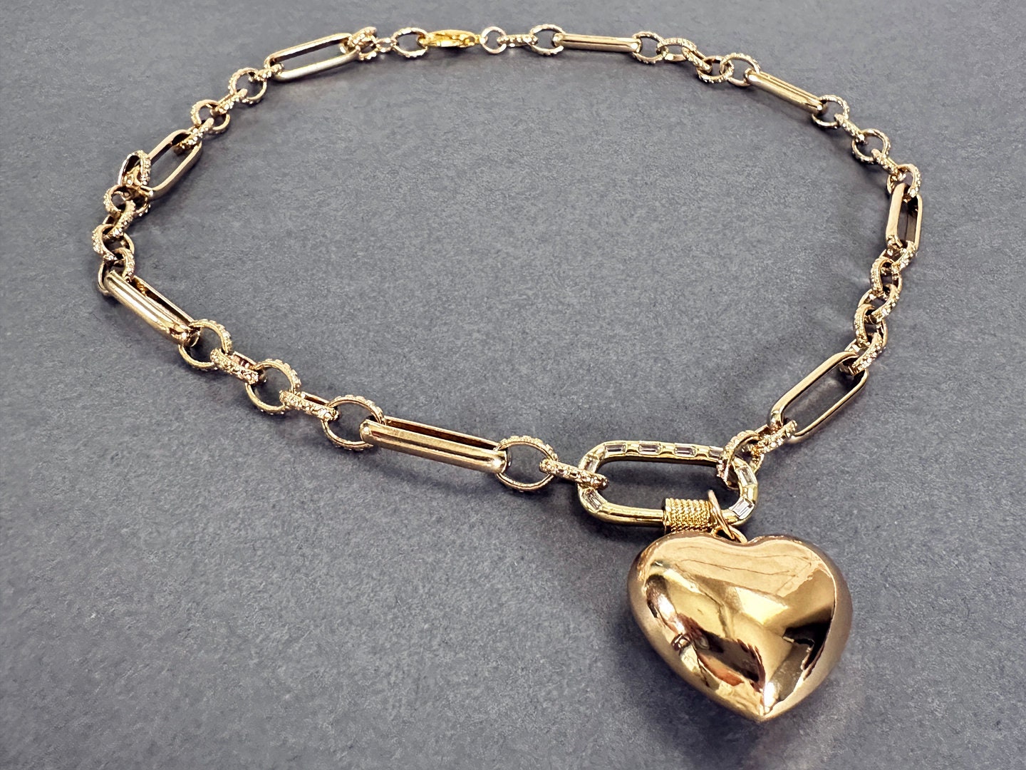 Chunky Gold Link Necklace main image 0