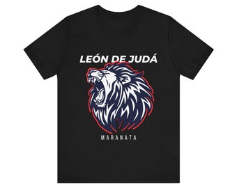 Ropa Cristiana Maranata Leon de Juda Unisex Jersey Short Sleeve Tee