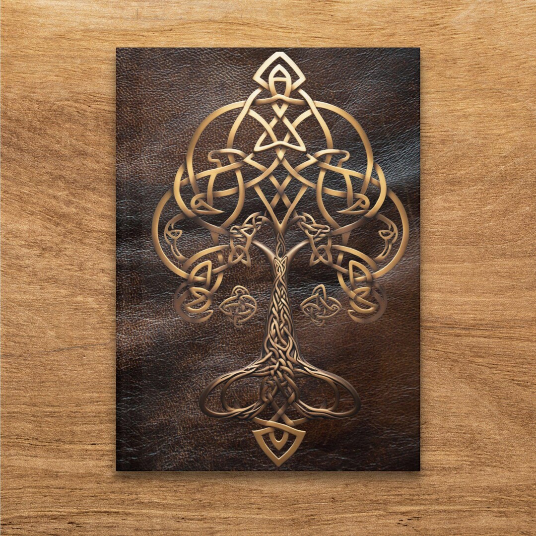 Celtic Tree of Life Journal, Faux Leather Journal, Tree of Life ...