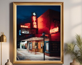 4 Star Movie Theater. San Francisco. Home decor. Bay Area. Local Artist. Photography. Wall decoration. Home wall art. Bay Area art.