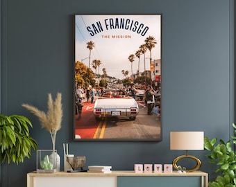Poster San Francisco The Mission Car