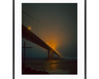 Golden Gate Bridge Foggy Night