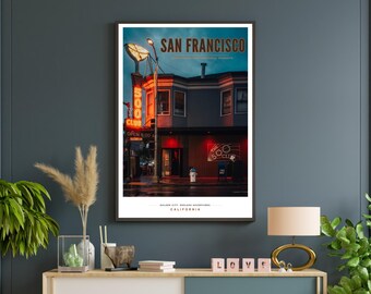 Poster 500 Club Home Wall Decor San Francisco