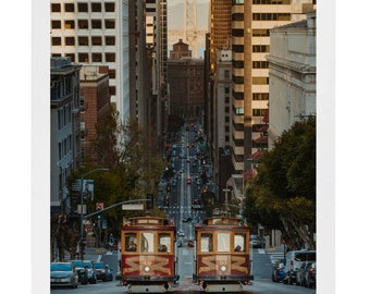 Cable cars photography. San Francisco. Photography. From the author. Local artist. Print. High quality. Gift. Home wall decoration.