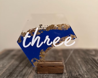 Personalized acrylic table signs