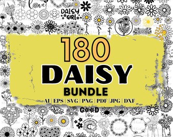 Daisy svg Bundle, daisies svg, daisy png, daisy, wildflower svg, sunflower svg, hippie svg, botanical svg, flower svg, floral frame svg