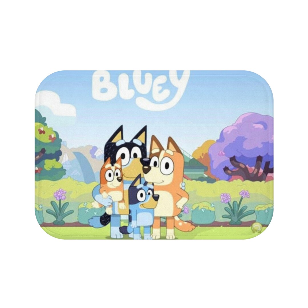 Bluey Bath Mat Etsy