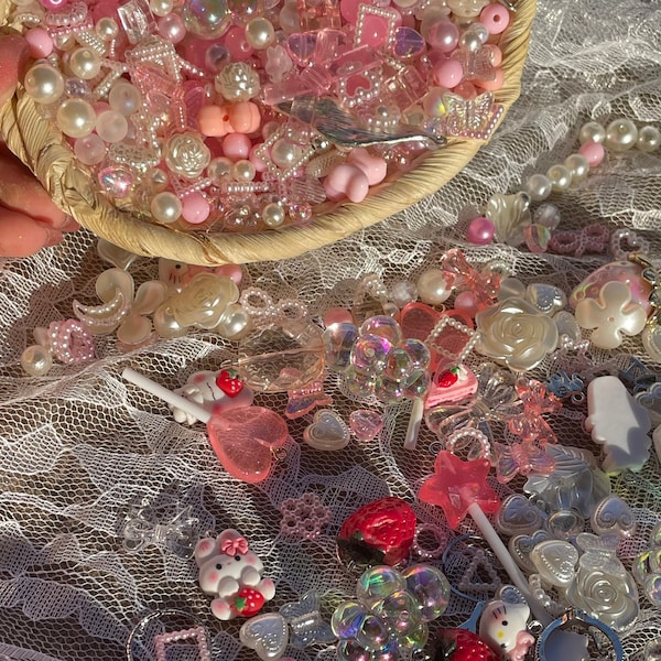 Ethereal Bead Soup - Aesthetic Beads, Y2K Beads,  Jewelry Making, Handmade Bead Soup, Bead Confetti