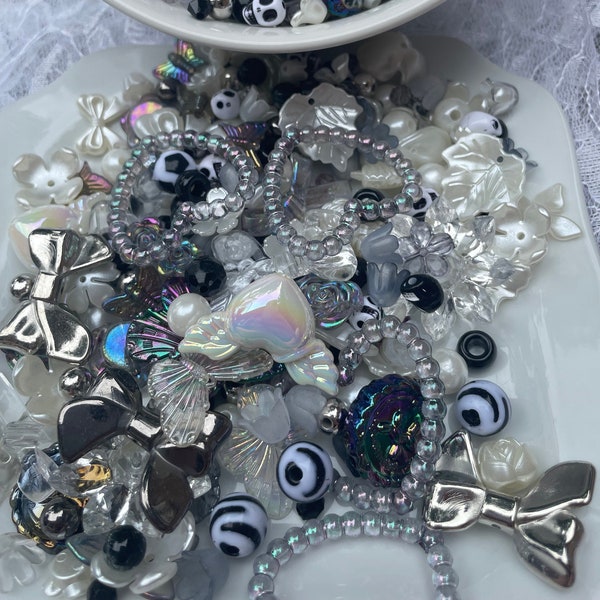 TTPD Bead Soup - Taylor Swift Inspired, The Tortured Poets Department Merch, Black Bead Soup, Aesthetic Beads, Swiftie, Taylor’s Version