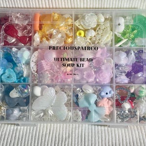 Bead Soup Kit - Aesthetic, Jewelry Making, Cute Beads, Bead Mix, Gift, Y2K Beads