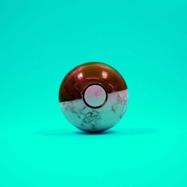 Red Jasper/Howlite Pokeball