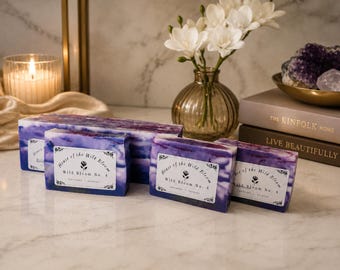 Artisan Handcrafted Soap | Goats Milk Soap | Mango, Coco, Shea Butter, Argan Oil | Charcoal | Wild Bloom Collection