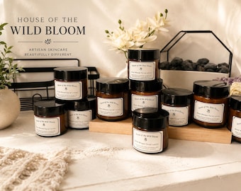 Handcrafted Facial Lotion (4oz) | Aloe, Hyaluronic Acid, Niacinamide, Squalane, Jojoba | Wild Bloom Collection