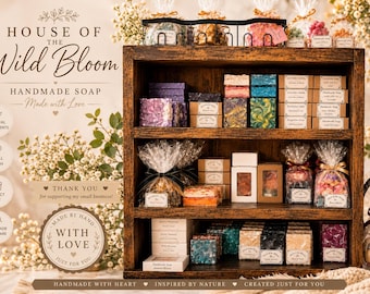 Artisan Handcrafted Soap | Goats Milk Soap | Mango, Coco, Shea Butter, Argan Oil | Charcoal | Wild Bloom Collection