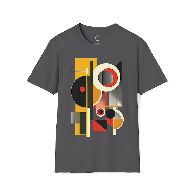 T-Shirt | Multicolor | For | Bauhaus | Constructivism | Unisex | Avant-garde | Abstract art | Geometric | Mid-century | modern | Gift | MCM image 6