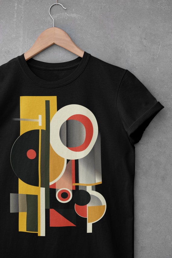 T-Shirt | Multicolor | For | Bauhaus | Constructivism | Unisex | Avant-garde | Abstract art | Geometric | Mid-century | modern | Gift | MCM