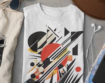 T-Shirt | Multicolor | For | Bauhaus | Constructivism | Unisex | Avant-garde | Abstract art | Geometric | Mid-century | modern | Gift | MCM
