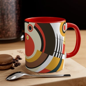 Coffee MUG | Constructivist FunMug | Gift | Abstract | Accent | Bauhaus | Avant-Garde Inspirations | 11oz  | Tea Mug