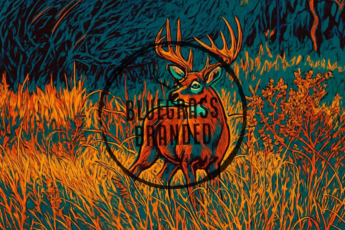 Whitetail Buck Mid Day Rut PNG Digital File Only - Etsy