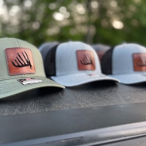 Deer Shed Leather Patch Hat | Custom Camo | Many color options