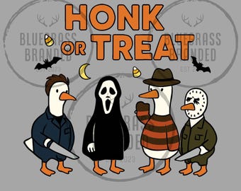 Halloween-gäss tutar eller godis originaldesign PNG digital fil endast