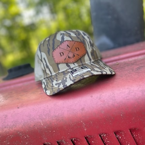 DAD HUNTING HAT | Fathers Day | Leather Patch Hat Richardson 112