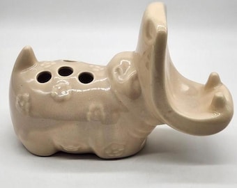 hippopotamus toothbrush/toothpaste holder by Bendigo Pottery
