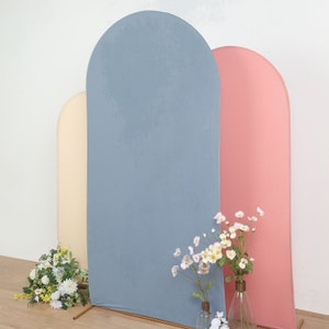 7ft Matte Spandex Fitted Arch Cover For Round Top Chiara Backdrop Stand