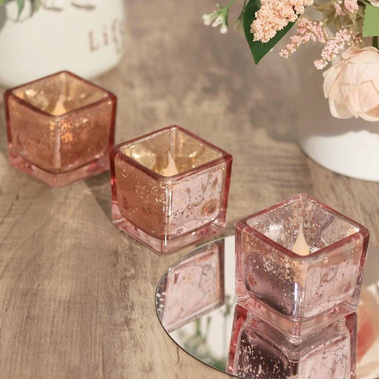 Square votive best sale candle holders