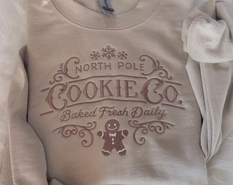 North Pole Cookie Co embroidered sweatshirt / hoodie