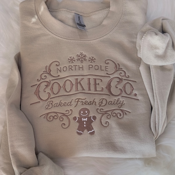 North Pole Cookie Co embroidered sweatshirt / hoodie