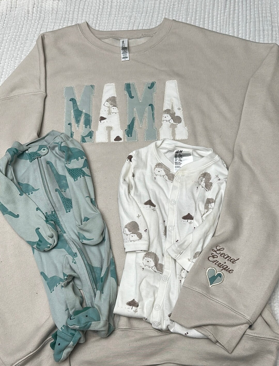Custom Keepsake Sweatshirt Using Baby Clothes, Blankets or Shirts ...