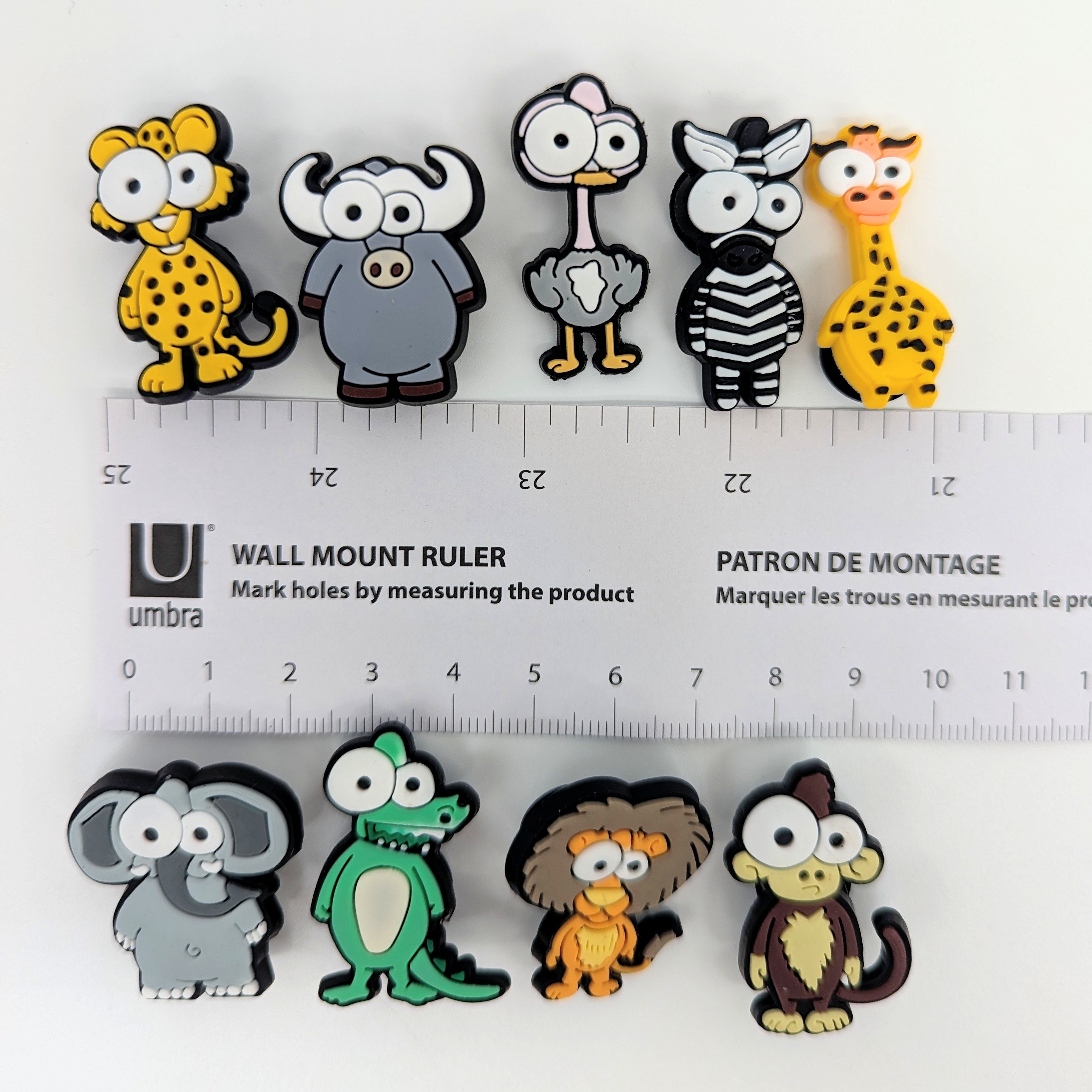 Funny Animals Shoe Charms Monkey Lion Zebra Elephant Giraffe Jibbitz