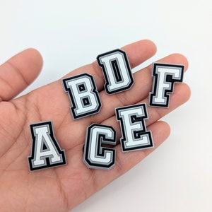 Alphabet Shoe Charms: Varsity Letter Jibbitz for Crocs