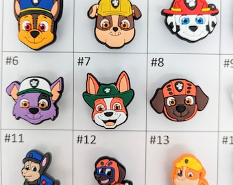 Pups TV Cartoon Inspired Croc Charms for Clogs Shoe Charms