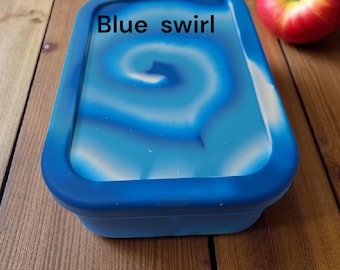 Silicone Bento Box – Back to School Lunch Box for Kids & Adults, Personalized Recycled Plastic Lunch Container, Unbreakable and Leakproof