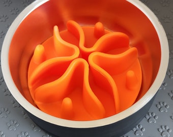 Silicone Slow feeder pet bowl insert