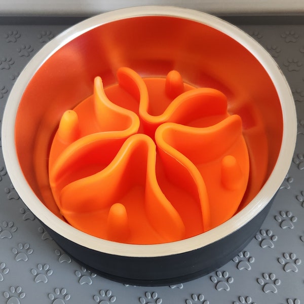 Silicone Slow feeder pet bowl insert