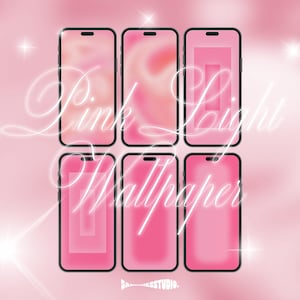 Paquete de fondos de pantalla con degradado rosa: 6 fondos estéticos para teléfono, pantallas de bloqueo minimalistas con textura suave (descarga digital)