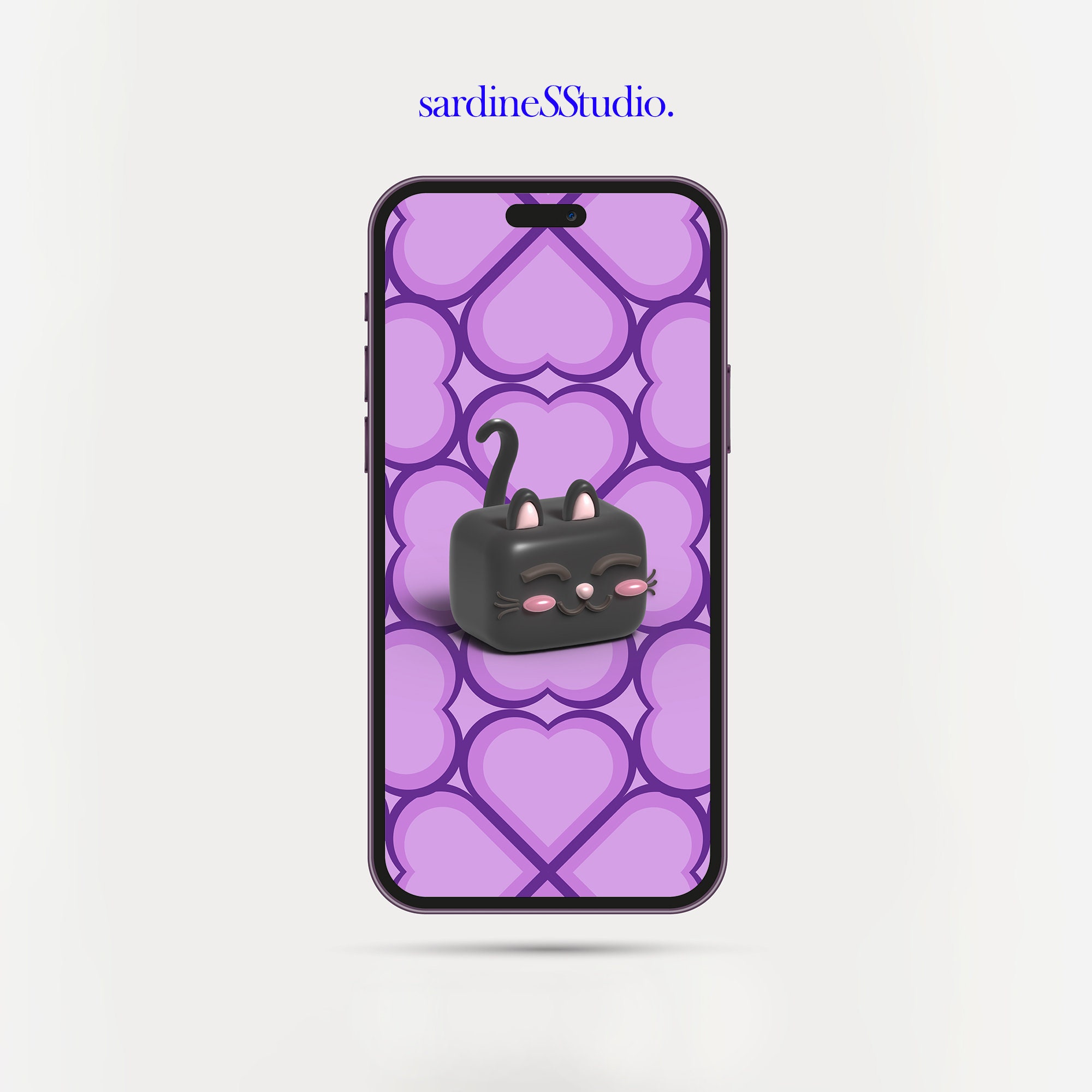 Lock Screen Pet Black Cat Wallpaper, Aesthetic Animal Wallpapers, Ios ...