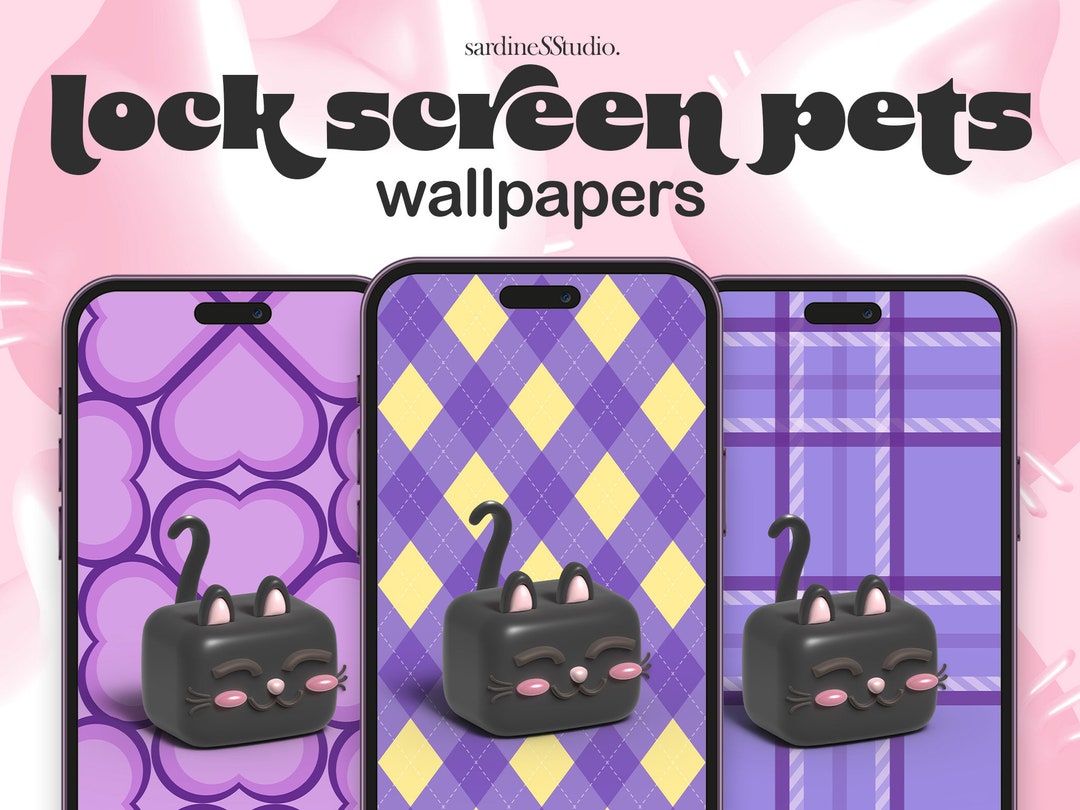 Lock Screen Pet Black Cat Wallpaper, Aesthetic Animal Wallpapers, Ios