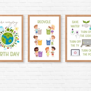 Educational Posters Earth Day Poster Earth Day Decor Printable Eart Day Art Environment Poster Earth Day School Poster Classroom Decoration